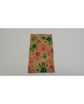 Sobre Papel Kraft Decorado Color,"Manos"