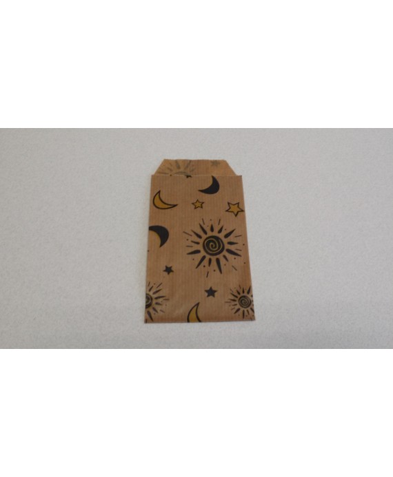 Sobre Papel Kraft Decorado Color,"Soles y Lunas"