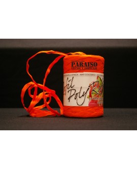 Rafia Sintética, Color Naranja Mate.