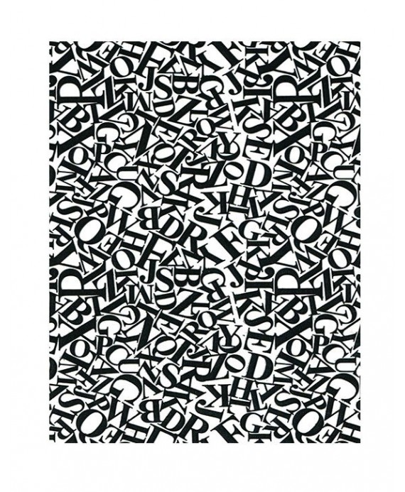 Bobina papel de regalo "Letras"