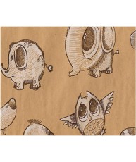 Bobina papel de regalo "Animales"