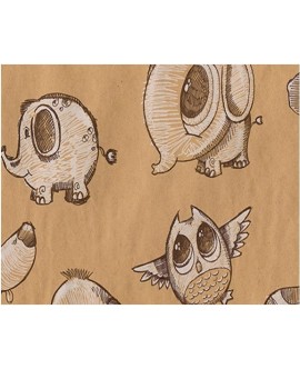 Bobina papel de regalo "Animales"