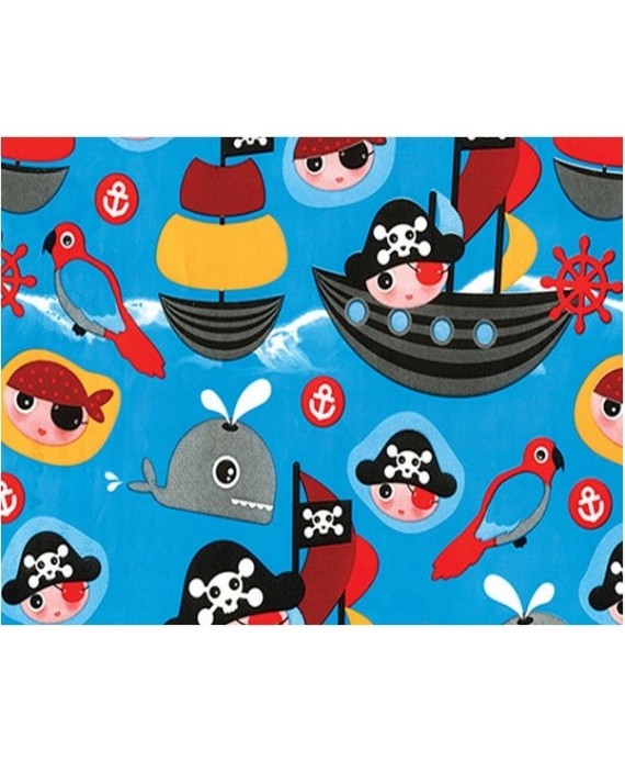Bobina papel de regalo "Piratas"
