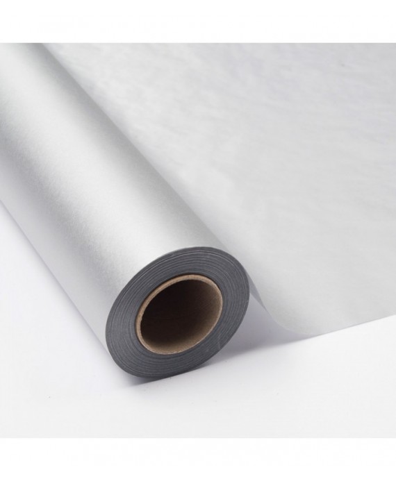 Bobina Papel Seda Plata