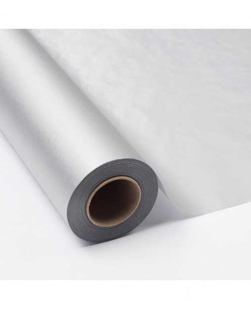 Bobina Papel Seda Plata