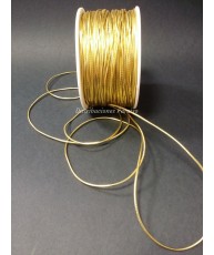 Cordón elástico Dorado.