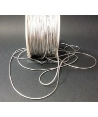 Cordón elástico Plata.