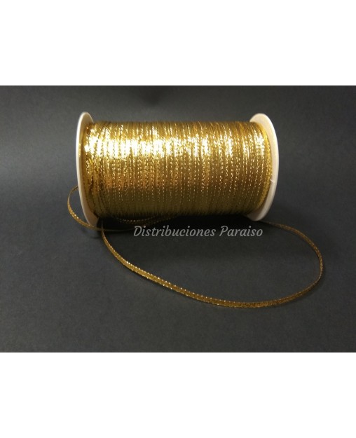 Cordón  Plano 3mm Plata.